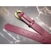 Gucci Width 3.5cm Leather Belt Burgundy with Crystal Dionysus Buckle