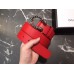 Gucci Width 3/3.5cm Leather Belt Red with White Crystal Dionysus Buckle