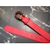 Gucci Width 3/3.5cm Leather Belt Red with Red Crystal Dionysus Buckle