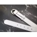 Gucci Width 3/3.5cm Leather Belt White with White Crystal Dionysus Buckle