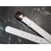 Gucci Width 3/3.5cm Leather Belt White with Red Crystal Dionysus Buckle
