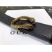 Gucci Width 3/3.5cm Leather Belt Black/Gold with Dionysus Buckle