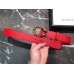 Gucci Width 3/3.5cm Leather Belt Red with Dionysus Buckle