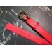 Gucci Width 3/3.5cm Leather Belt Red with Dionysus Buckle