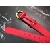 Gucci Width 3/3.5cm Leather Belt Red with Dionysus Buckle