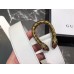 Gucci Width 3/3.5cm Leather Belt White with Dionysus Buckle