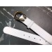 Gucci Width 3/3.5cm Leather Belt White with Dionysus Buckle