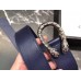 Gucci Width 3.5cm Leather Belt Navy Blue with Dionysus Buckle