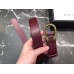 Gucci Width 3.5cm Leather Belt Burgundy with Dionysus Buckle