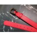 Gucci Width 3/3.5cm Leather Belt Red with Dionysus Stud Buckle
