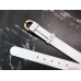 Gucci Width 3/3.5cm Leather Belt White with Dionysus Stud Buckle