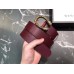 Gucci Width 3.5cm Leather Belt Burgundy with Dionysus Stud Buckle