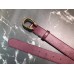 Gucci Width 3.5cm Leather Belt Burgundy with Dionysus Stud Buckle