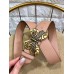 Gucci Width 4cm Leather Belt Nude with Butterfly Buckle