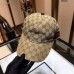 Gucci Beige Original GG Canvas Baseball Hat With Web