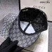 Gucci Grey Original GG Canvas Baseball Hat With Web