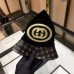 Gucci Dapper Dan GG Black Leather Hat