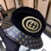 Gucci Dapper Dan GG Black Leather Hat