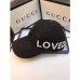 Gucci Black Embroidered Loved Baseball Hat