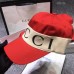 Gucci Red Baseball Hat With Gucci Headband