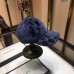 Gucci Sapphire Blue GG Velvet Baseball Hat