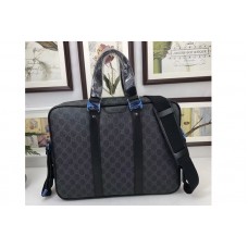 Gucci 322287 GG Supreme Canvas Briefcase Bags Black