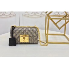 Gucci 409487 GG Supreme Padlock Shoulder Bags Bee