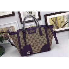 Gucci 368827 Swing mini GG Canvas Top Handle Bags Purple
