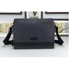 Gucci 222285 GG Supreme Large Messenger Bags Black