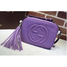 Gucci 308364 Soho Leather Disco Bags Purple