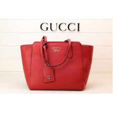 Gucci 354408 Swing Leather Tote Bags Red