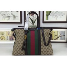 Gucci 309621 Rania Original GG Top Handle Bags Black