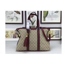 Gucci 309621 Rania Original GG Top Handle Bags Wine