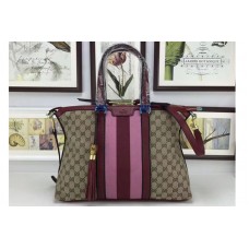 Gucci 309621 Rania Original GG Web Top Handle Bags Wine