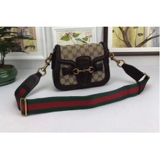 Gucci 384821 Lady Web Leather Shoulder Small Bags Black