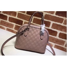 Gucci 341504 Calfskin Leather Small Tote Bags Pink