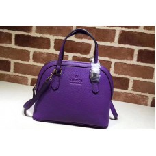 Gucci 341504 Calfskin Leather Small Tote Bags Purple