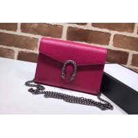 Gucci 401231 Dionysus Leather Mini Chain Bags Rose