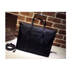 Gucci 387067 GG pattern guccissima Tote Bags Black