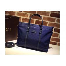 Gucci 387067 GG pattern guccissima Tote Bags Blue