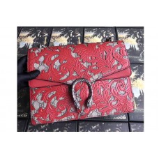 Gucci 400235 Dionysus Arabesque Shoulder Bag Red