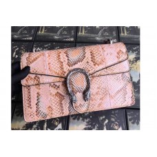 Gucci 400249 Dionysus Python Shoulder Bag Pink