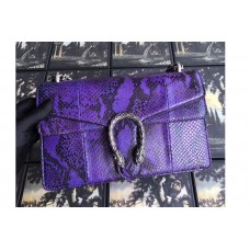 Gucci 400249 Dionysus Python Shoulder Bag Purple