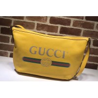 Gucci 523588 Print Half-moon Hobo Bag Yellow