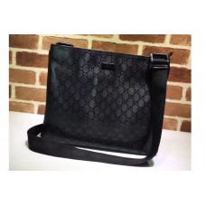 Gucci 201446 GG Supreme Canvas messenger Bags Black