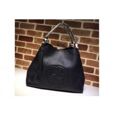 Gucci 282308 Soho Large Leather Shoulder Bags Black