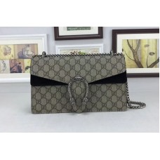 Gucci 400249 Dionysus GG Supreme Shoulder Bags Black