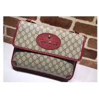 Gucci 495654 GG Supreme Canvas Messenger Bags Red