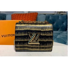 Louis Vuitton M53725 LV Twist PM chain bags Black Embossed and printed Epi leather