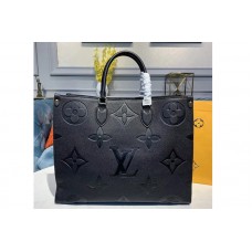 Louis Vuitton M44570 LV Onthego tote bags Black Taurillon leather